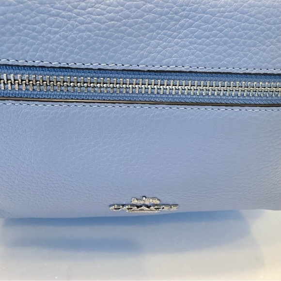 Coach Charlie Women’s Blue Backpack Medium Pebble Leather Adjustable Straps NEW main image 13